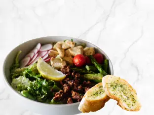 sweet honey salad is a healthy combination of chicken and beans