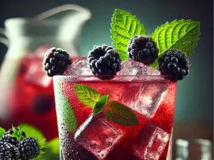 providing unique taste of cocktail with berry