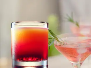 mix of pomegranate with vodka