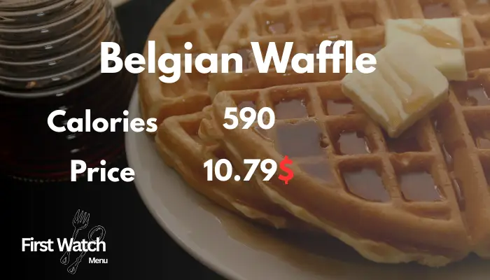 Warm and fluffy Belgian Waffle First Watch